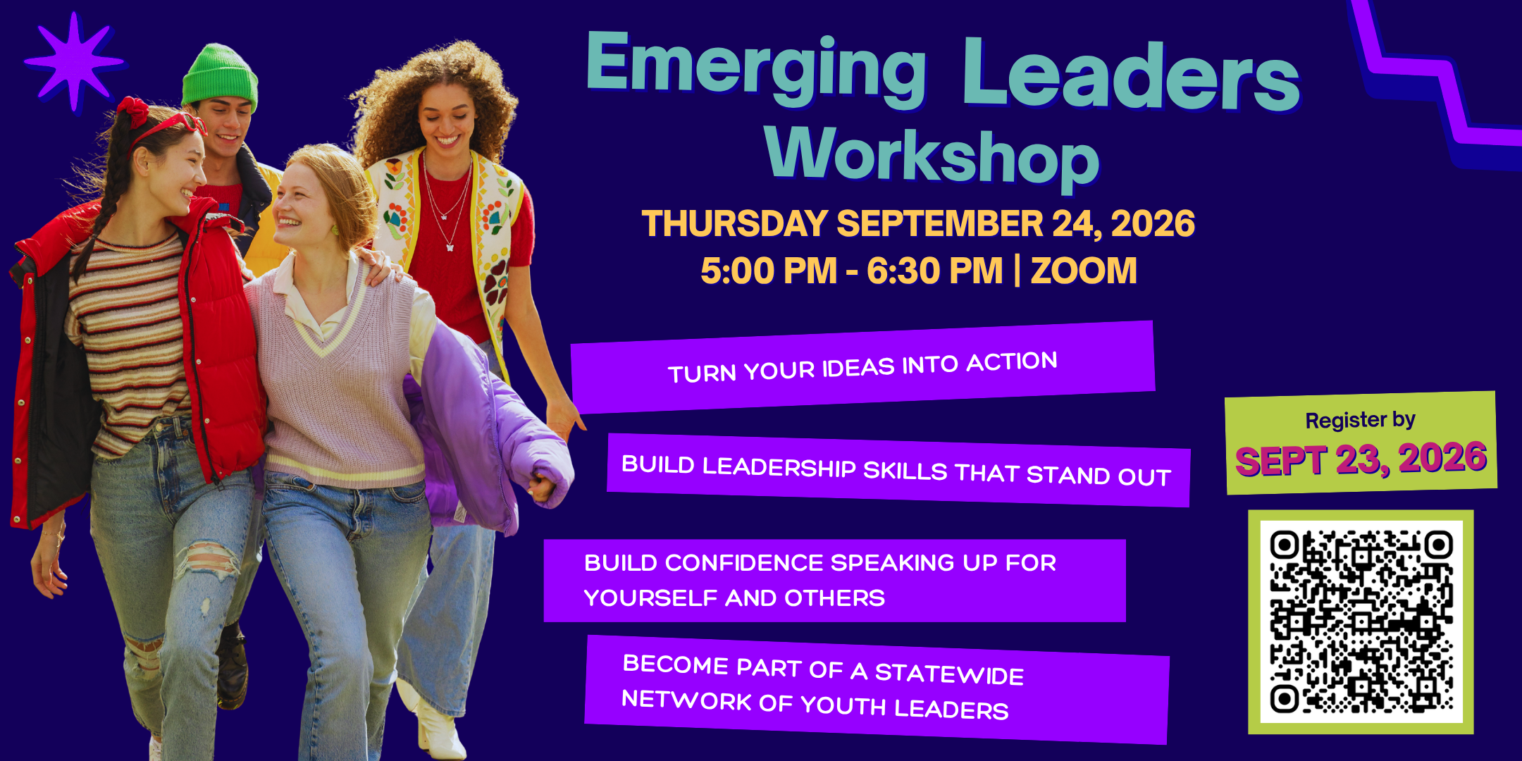 Young leaders participating in a workshop